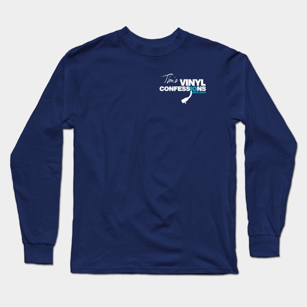 10 YEARS (SMALL LOGO) Long Sleeve T-Shirt by Tim's Vinyl Confessions